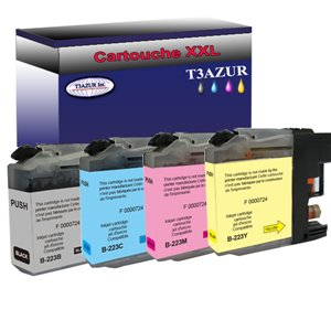 LC223Y XL- Cartouche compatible pour Brother LC223 XL Jaune