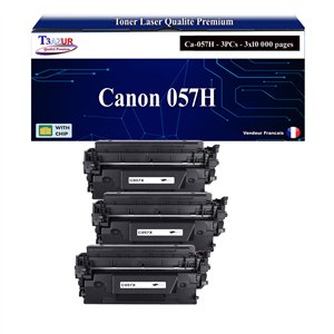 T3AZUR - Toner compatible avec Canon 057H (3010C002/3010C004) pour Canon LBP223dw, LBP226dw, LBP228x, LBP233dw, LBP236dw Noir - 