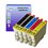 4 Cartouches compatibles avec Epson remplace Epson T0611/ T0612/ T0613/ T0614 