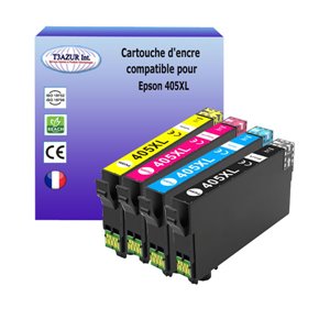 4 Cartouches compatibles avec Epson 405XL (1N+1C+1M+1J)