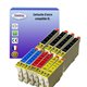 Lot de 10 cartouches compatibles avec EPSON T0611/2/3/4