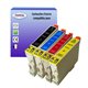 4 Cartouches compatibles avec Epson remplace Epson T0611/ T0612/ T0613/ T0614