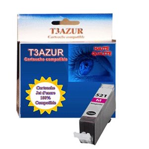 CLI-521M -  Cartouche compatible Canon CLI-521 Magenta   CLI-521M -  Cartouche compatible Canon CLI-521 Magenta