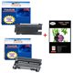 Toner +Tambour compatible Brother TN2000+ DR2000+ Pack 20 papiers photos A6 230gr