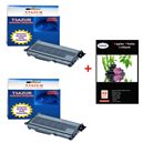 Lot 2 Toner compatible Brother TN2120+ Pack 20 papiers photos A6 230gr  