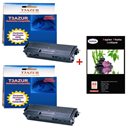 Lot 2 Toner compatible Brother TN3060+ Pack 20 papiers photos A6 230gr  