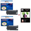 Lot 2 Toner compatible Brother TN2005+ Pack 20 papiers photos A6 230gr  