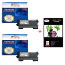 Lot 2 Toner compatible Brother TN2010+ Pack 20 papiers photos A6 230gr  