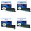T3AZUR - Lot de 4 Toners compatibles pour imprimante Samsung CLP-770