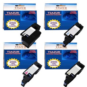 4 Toner DELL C1760nw / C1765 - Compatible - 2 000 pages