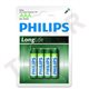 Pack de 4 piles Philips Longlife R03 Micro AAA