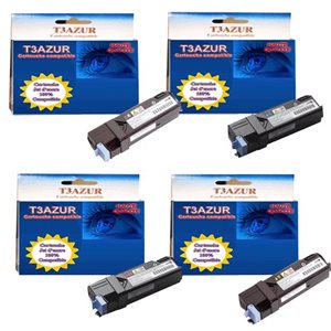 4 Toner DELL Laser 2135 / 2135CN  - Compatible - 2 500 pages