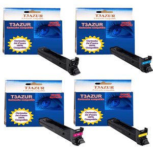 Lot de 4 Toner générique pour Konica Minolta QMS MagiColor 4650DN / 4650EN