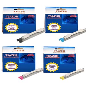 4 Toners Epson AcuLaser C3000 / C3000N - Compatible - 4 000 pages