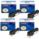 4 Toner Epson C13S050627 / S050627 - Compatible - 2 500 pages