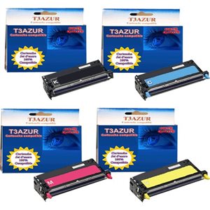 Lot de 4 Toner compatible pour Epson AcuLaser C3800