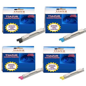 Lot de 4 Toner compatible pour Epson AcuLaser C4100