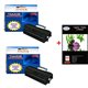 Lot de 2 Toner générique pour Lexmark E460 / E460dn / E460dw+ Pack de 20 papiers photos A6 230gr