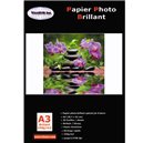 Papiers photos Brillants 230gr A3 - 20 feuilles - marque T3AZUR