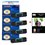 Lot de 4 Toner compatible Lexmark 0E250A11E + Pack de 20 papiers photos A6 230gr