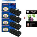 Lot de 4 Toner générique pour Lexmark E460