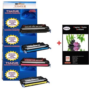 Lot de 4 Toner Laser générique Canon  i-Sensys MF9220Cdn / MF9280Cdn + Pack de 20 papiers photos A6 Brillant 230gr Lot de 4 Toner Laser générique Canon  i-Sensys MF9220Cdn / MF9280Cdn + Pack de 20 papiers photos A6 Brillant 230gr