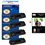 EP719H - 4 Toner  Canon  CRG-719 / CRG 719 - Compatible+ Pack de 20 papiers photos A6 Brillant 230gr
