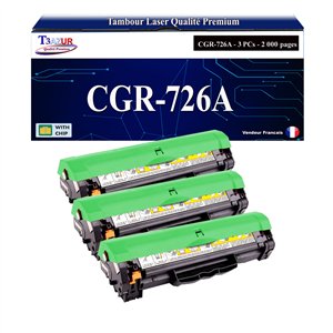 EP726 - Lot de 3 Toner Canon CRG-726 / i-Sensys LBP6200D+ Pack de 20 papiers photos A6 Brillant 230gr