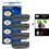 Lot de 4 Toner compatible Canon MF5750 / MF5770 + Pack de 20 papiers photos A6 Brillant 230gr