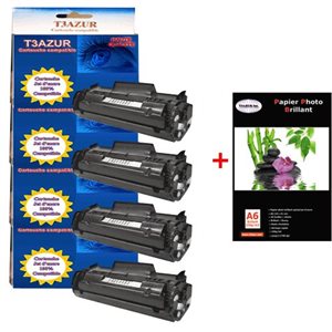 Lot de 4 Toner générique Canon FX10+ Pack de 20 papiers photos A6 Brillant 230gr