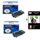 Lot de 2 Toner compatible Lexmark E120 / E120N + Pack de 20 papiers photos A6 230gr