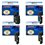 4 Toner Epson AcuLaser C1750N / CX17  - Compatible