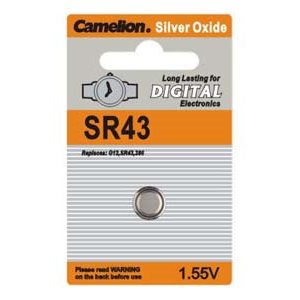 Piles Oxyde d'argent SR43 - Camelion   