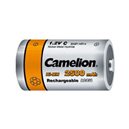 R20 - Pack 2 piles accu rechargeables au NiMH, R20, D, 1.2 V, 2500mAh - Camelion 
