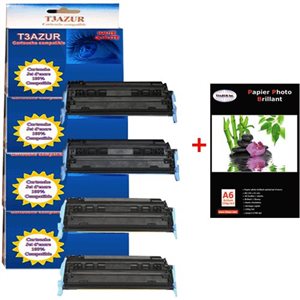 4 HP COLOR LASERJET 1600LN /1600N / 1600TN- HP 124A - Compatible - 2 000 pages - PPA6