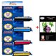 4 x HP COLOR LASERJET CP4005 - HP 642A- Compatible - 7 500 pages + Pack de 20 papiers photos A6 Brillant 230gr