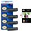 4 x HP M1522N / M1522NF- HP 36A/CB436A - Compatible - 2 000 pages+ Pack de 20 papiers photos A6 Brillant 230gr