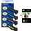 4 x Toner compatible HP CC530A CC531A CC532A CC533A -2 800 pages+ Pack de 20 papiers photos A6 Brillant 230gr