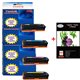 4 xToner compatible HP CE320A CE321A CE322A CE323A - 1 300 pages