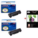 2 x Toner compatible HP 83A / CF283A - 1 500 pages