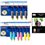 4+6 Epson T1631 T1632 T1633 T1634 T1635 XL - Compatible + Pack de 20 papiers photos A6 Brillant 230gr
