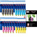 T16XL - Lot de 20 Cartouches Epson compatible T1631 - T1634 XL