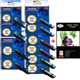 T26 XL -Lot de 10 Cartouches compatibles EpsonT2621 /T2631 /T2632 /T2633 / T2634 XL +Pack de 20 papiers photos A6 Brillant 230gr