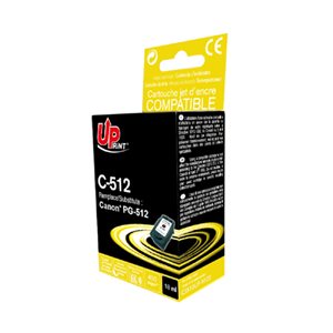 Uprint - Cartouche compatible Canon PG-512 Noire 