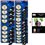 4+16 Cartouches compatibles Canon PGI550 / CLI551 / PGI-550 / CLI-551 XL + Pack de 20 papiers photos A6 Brillant 230gr 