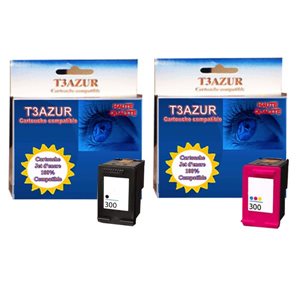 HP300XL- Lot 2 Cartouches compatibles HP Deskjet F2400 / F2420 / F2480 / F2492 / F4200 / F4210