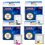 T3AZUR - Lot de 4 Cartouches recyclés pour HP n°88 XL