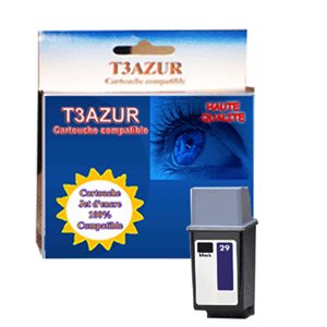 T3AZUR - Cartouche compatible HP n°29 ( 51629AE ) - Noire