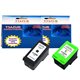 T3AZUR- Lot de 2 Cartouches compatibles HP C8767 (n°339)  +HP C9364EE (n°344)