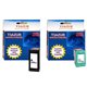 Lot de 2 cartouches remanufacturés HP Photosmart C4500 / C4580 / C4585 / C5200 / HP350 / HP351 XL